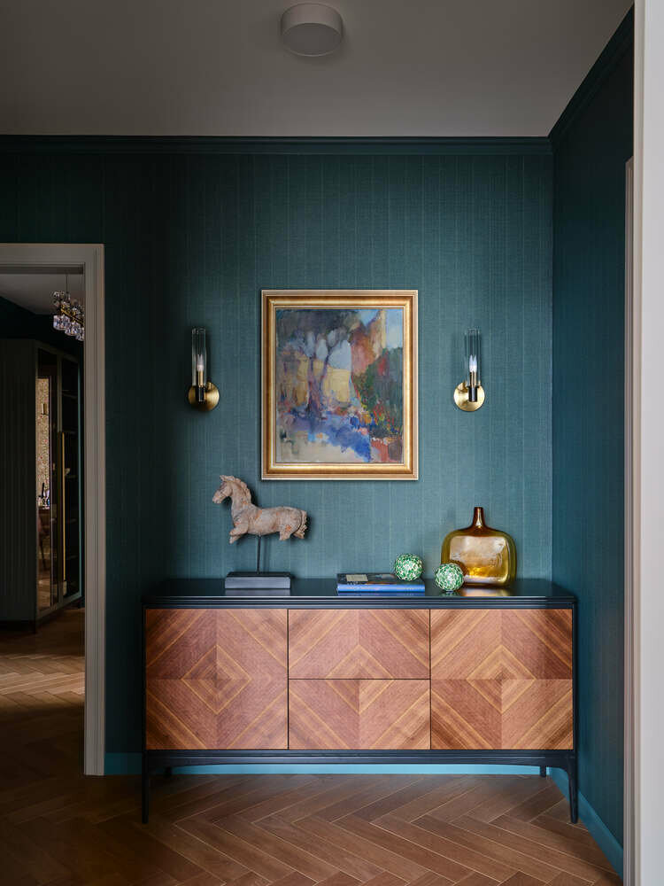 Фотография: Прихожая в стиле Современный, Классический, Квартира, Проект недели, Москва, Монолитный дом, 4 и больше, Более 90 метров, Ольга Рудакова, Rudakova design – фото на INMYROOM