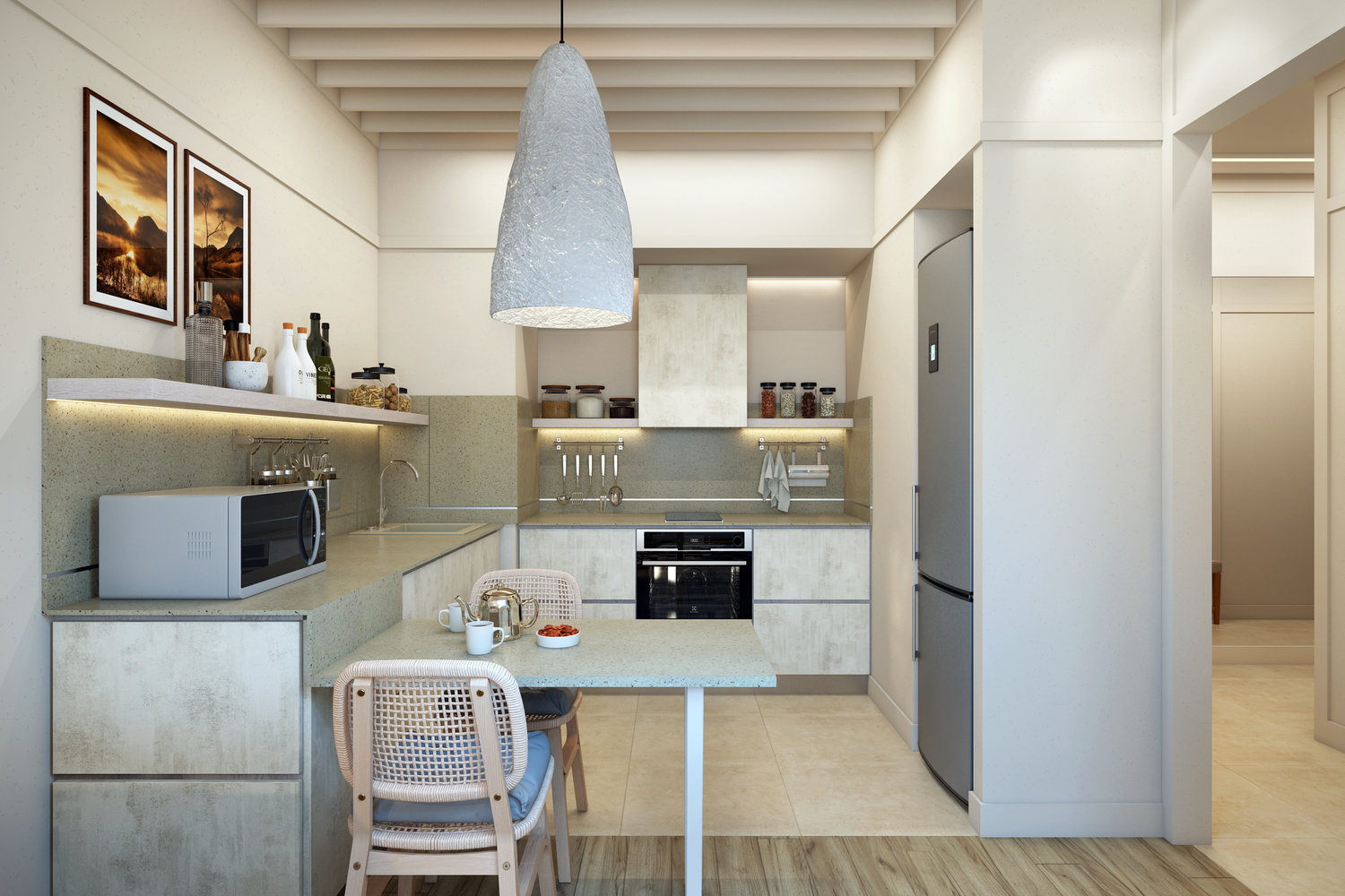 Фотография: Кухня и столовая в стиле Современный, Квартира, Проект недели, Москва, Эко, Ольга Райская, 40-60 метров – фото на INMYROOM Фотография: Кухня и столовая в стиле Современный, Квартира, Проект недели, Москва, Эко, Ольга Райская, 40-60 метров – фото на INMYROOM