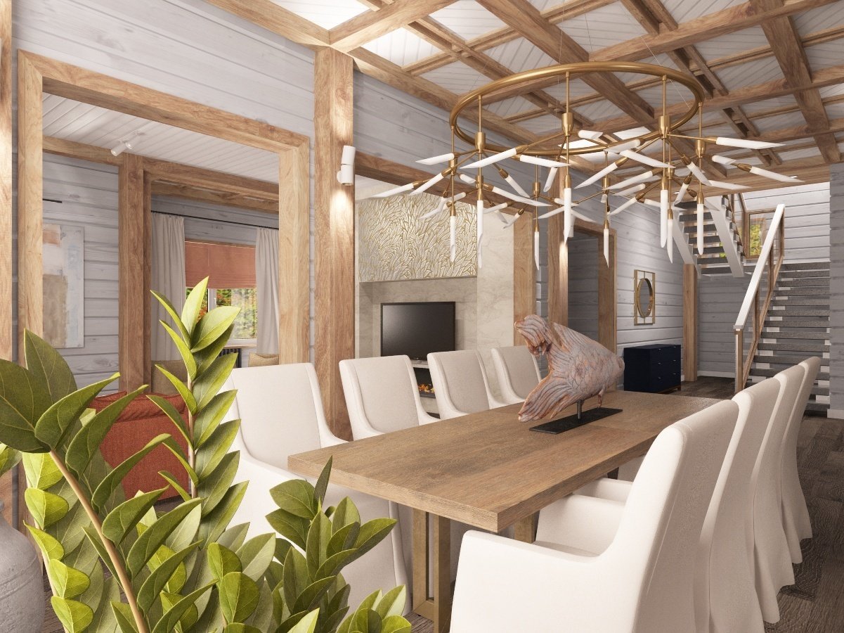 Фото из портфолио Дизайн интерьера коттеджа из бруса в Новосибирске – фотографии дизайна интерьеров на INMYROOM Фото из портфолио Дизайн интерьера коттеджа из бруса в Новосибирске – фотографии дизайна интерьеров на INMYROOM