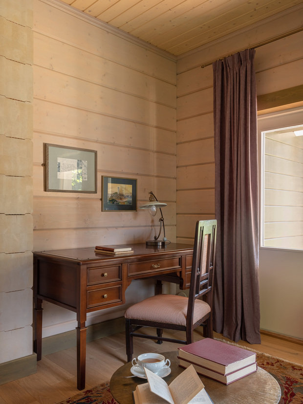 Фотография: Кабинет в стиле Эклектика, Прованс и Кантри, Дом, Проект недели, Дача, Дом и дача, Московская область, 4 и больше, Более 90 метров, Анна Морозова, Aminteriors, Талеж, Константин Доронченков – фото на INMYROOM