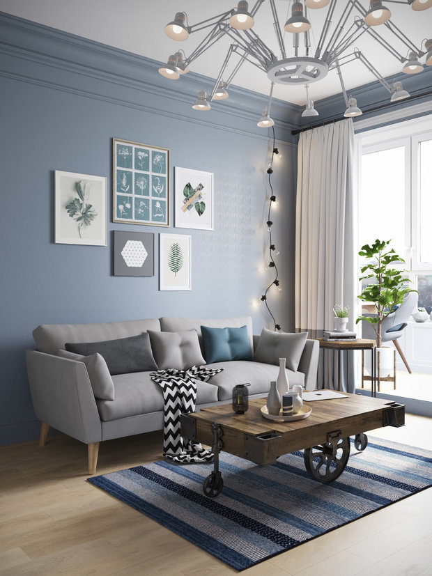 Фотография: Гостиная в стиле Скандинавский, Декор интерьера, OBI, ОБИ, тренды 2020, новый скандинавский стиль – фото на INMYROOM