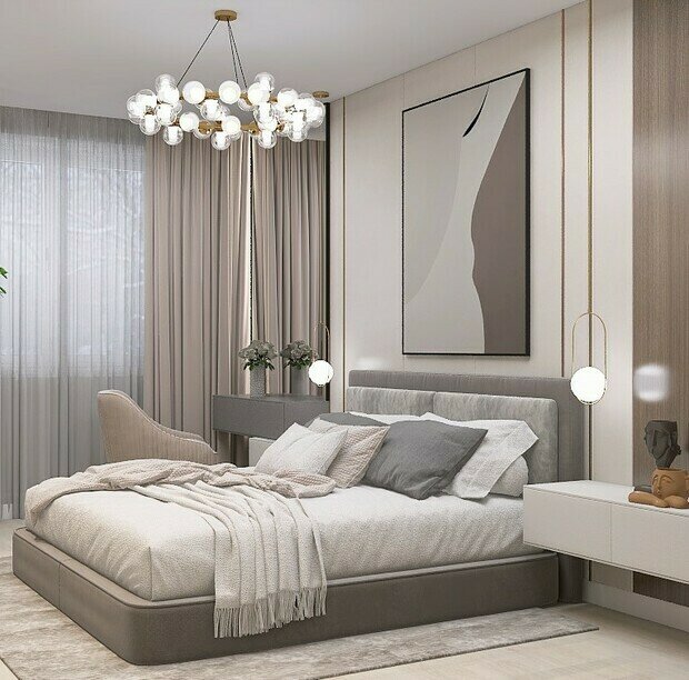 Фото из портфолио Спальня в современном стиле – фотографии дизайна интерьеров на INMYROOM