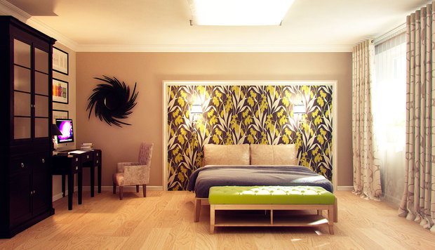 Фото из портфолио Дизайн трехкомнатной квартиры в американском стиле  – фотографии дизайна интерьеров на INMYROOM