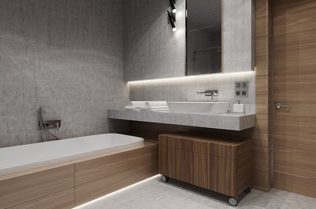 Фото из портфолио Квартира для молодого человека – фотографии дизайна интерьеров на INMYROOM