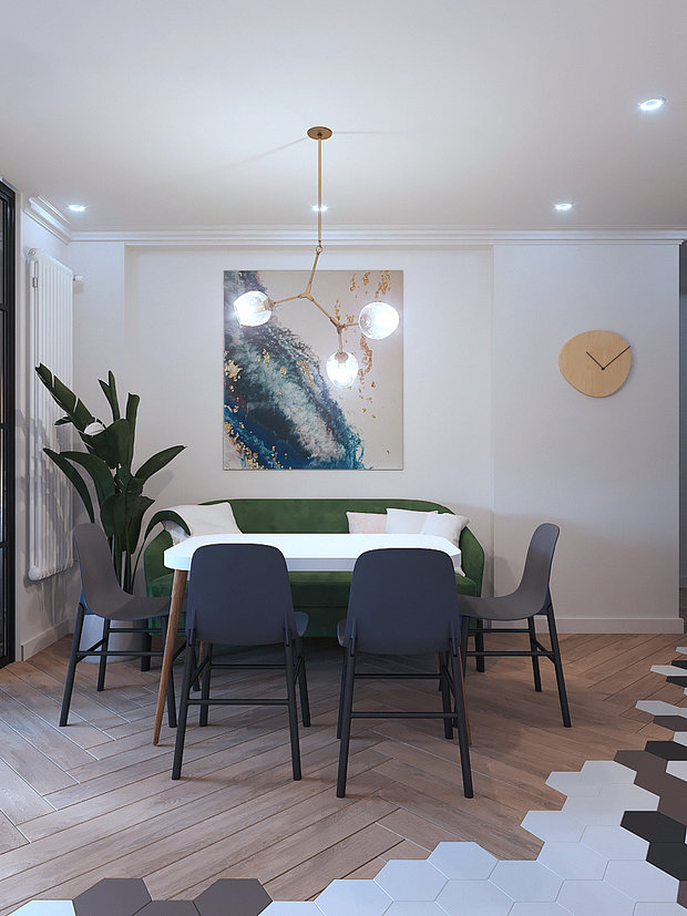 Фото из портфолио Дизайн квартиры Idel Tower – фотографии дизайна интерьеров на INMYROOM