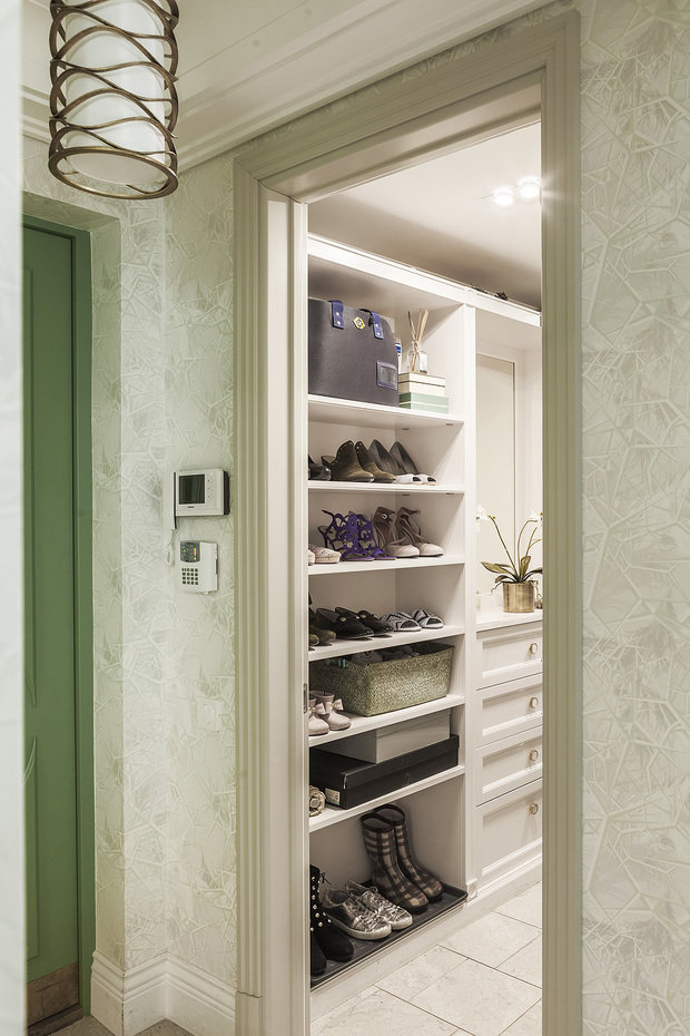 Фотография: Гардеробная в стиле Эко, Эклектика, Квартира, Проект недели, Москва, Сталинка, 3 комнаты, 60-90 метров, Ольга Зарецких – фото на INMYROOM