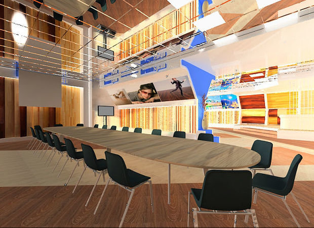 Фото из портфолио офис компании Кроношпан – фотографии дизайна интерьеров на INMYROOM