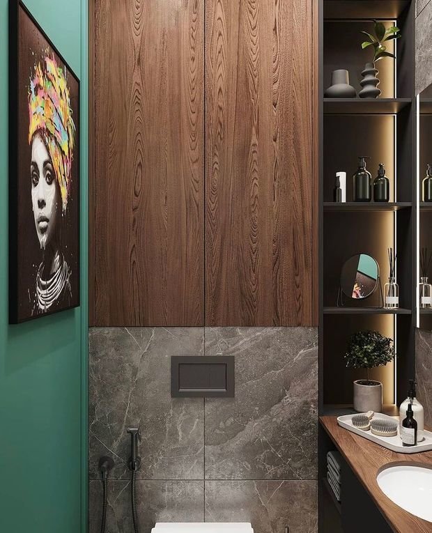 Фото из портфолио Дизайн-проект квартиры с объединенной кухней-гостиной – фотографии дизайна интерьеров на INMYROOM