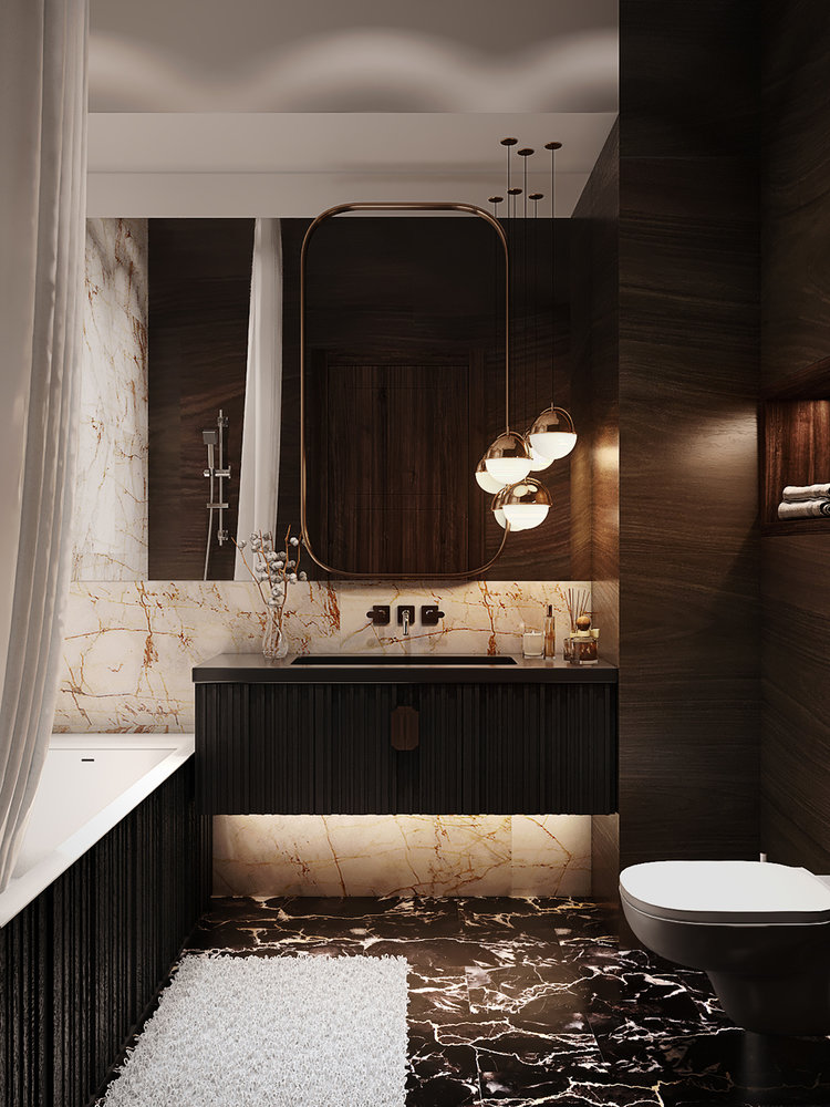 Фотография: Ванная в стиле Современный, Квартира, Проект недели, Москва, 3 комнаты, 60-90 метров, Кирилл Сахаров – фото на INMYROOM Фотография: Ванная в стиле Современный, Квартира, Проект недели, Москва, 3 комнаты, 60-90 метров, Кирилл Сахаров – фото на INMYROOM