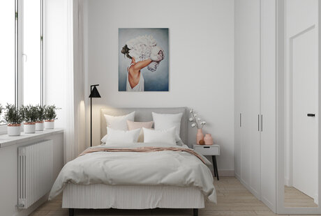 Белый интерьер для юной девушки