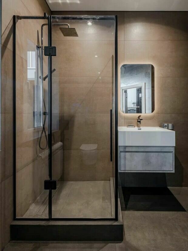 Фотография: Ванная в стиле Современный, Дом, Проект дня, Дом и дача, Самара, 4 и больше, Более 90 метров, Индивидуальный проект, Александра Баканова – фото на INMYROOM