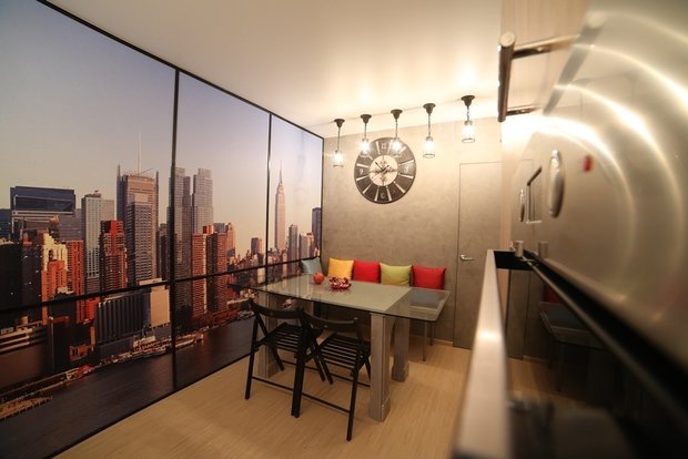 Фото из портфолио Кухня с видом на Манхеттен – фотографии дизайна интерьеров на INMYROOM