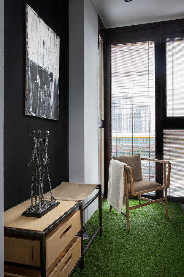 Фотография: Балкон в стиле Современный, Квартира, Студия, Проект недели, Москва, 40-60 метров, Анна Никитина – фото на INMYROOM