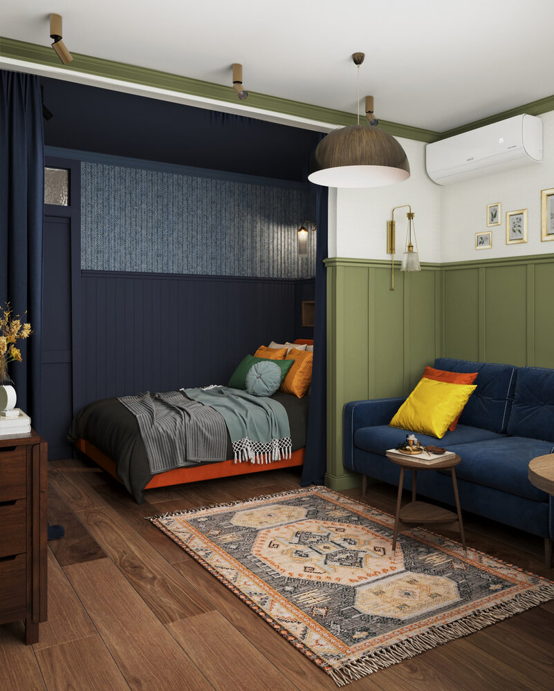 Фотография: в стиле , Малогабаритная квартира, Квартира, Проект дня, Московская область, Кирпичный дом, 1 комната, до 40 метров, Анастасия Струве, современный с элементами классики и винтажа – фото на INMYROOM Фотография: в стиле , Малогабаритная квартира, Квартира, Проект дня, Московская область, Кирпичный дом, 1 комната, до 40 метров, Анастасия Струве, современный с элементами классики и винтажа – фото на INMYROOM