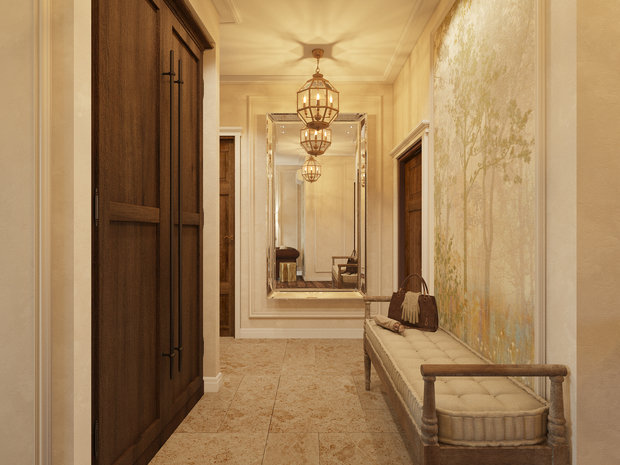 Фото из портфолио дизайн-проект квартиры в винтажном колониальном стиле в г. Москва – фотографии дизайна интерьеров на INMYROOM