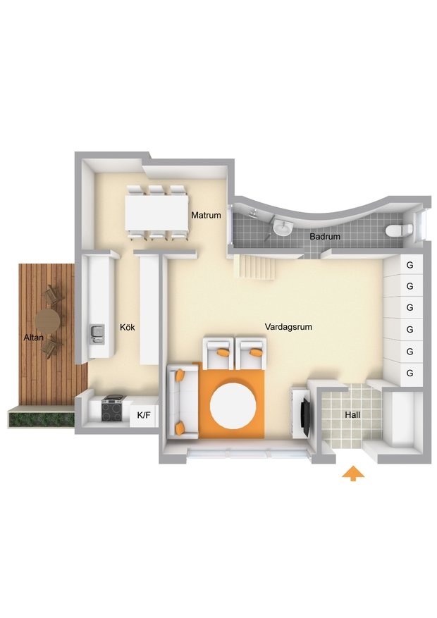Фото из портфолио Granbacken 7 A – фотографии дизайна интерьеров на INMYROOM