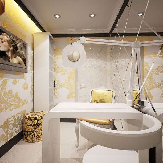 Фото из портфолио Салон красоты в стиле русской хохломы – фотографии дизайна интерьеров на INMYROOM