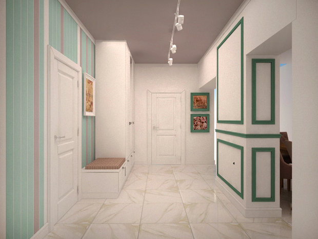 Фото из портфолио Мятное гнездышко – фотографии дизайна интерьеров на INMYROOM