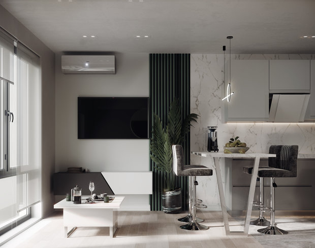 Фото из портфолио Зеленая грань – фотографии дизайна интерьеров на INMYROOM