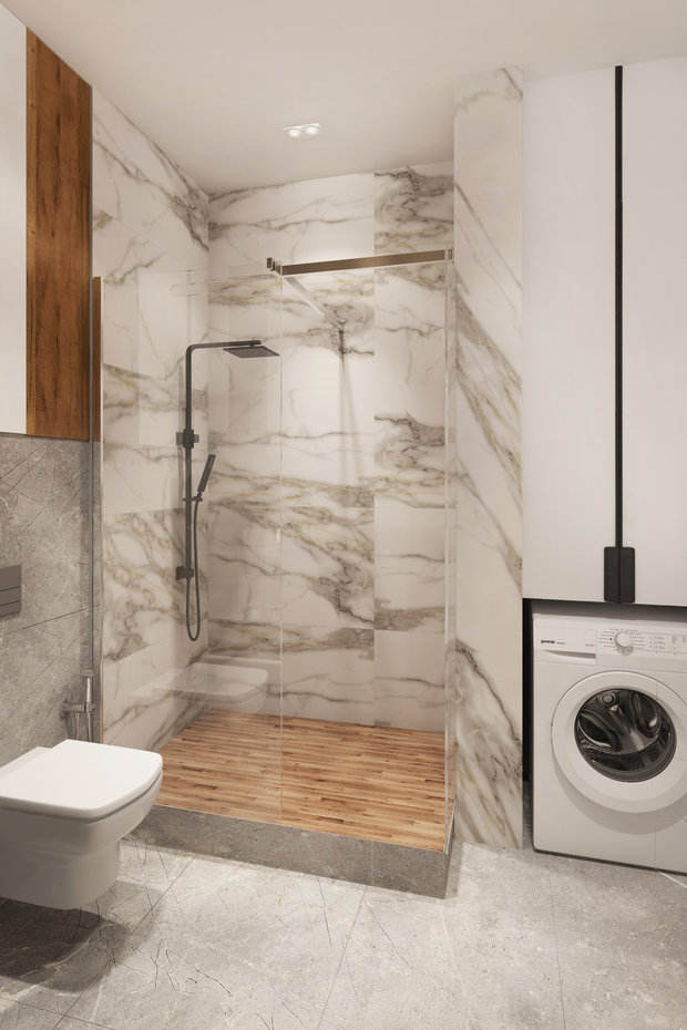 Фото из портфолио Эко-минимализм на "Смольном Проспекте"Квартира для отдыха, где нет ничего лишнего – фотографии дизайна интерьеров на INMYROOM