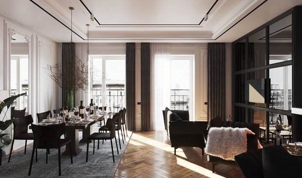 Фото из портфолио Гостиная - 3D визуализация.  – фотографии дизайна интерьеров на INMYROOM