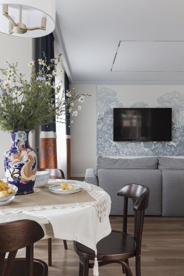 Фотография: Гостиная в стиле Классический, Современный, Квартира, Проект дня, Дом и дача, Кирпичный дом, 4 и больше, Более 90 метров, Уфа, Башкортостан, Лилия Ханова – фото на INMYROOM