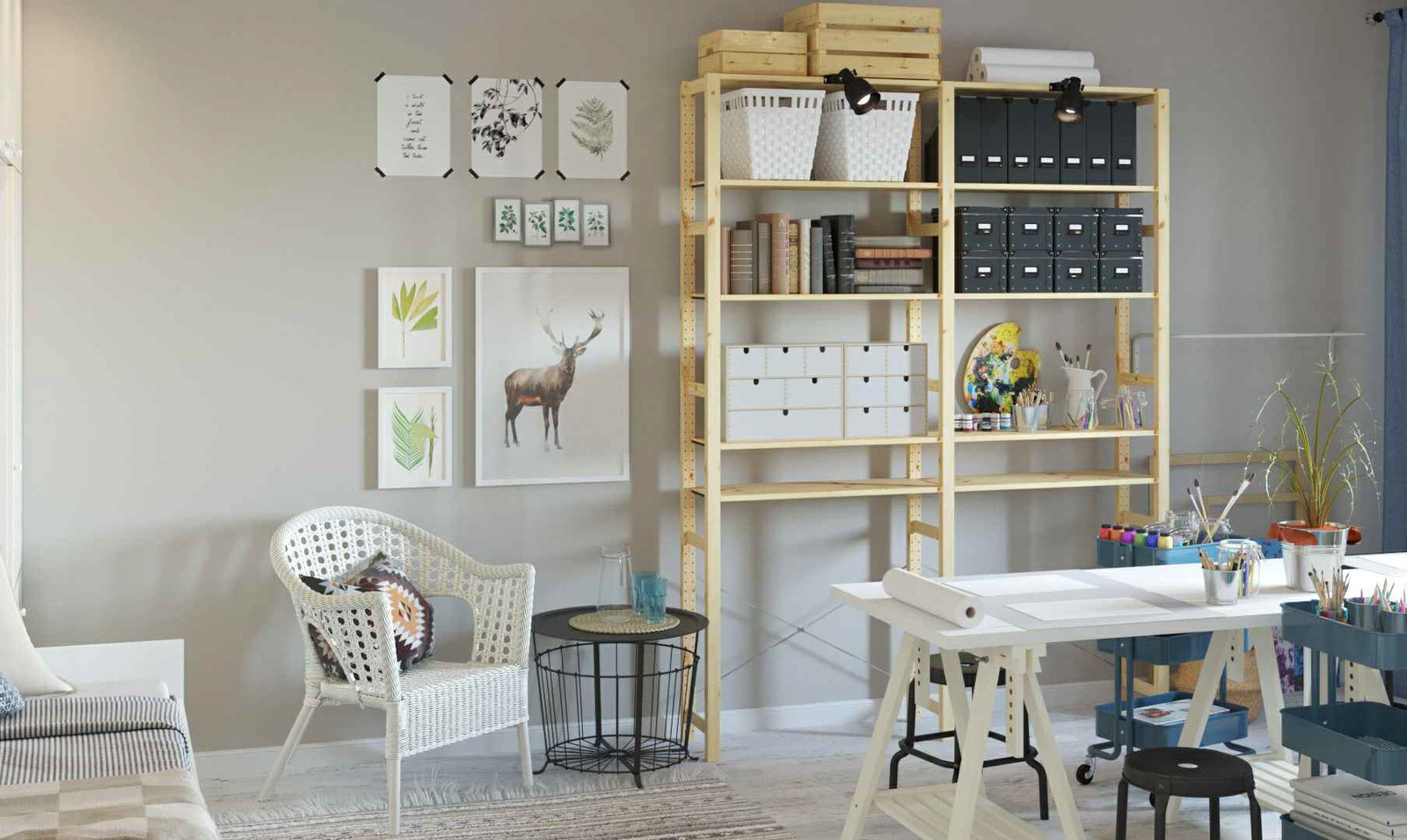 Фотография: Кабинет в стиле Скандинавский, Гид, ИКЕА, П-44 – фото на INMYROOM Фотография: Кабинет в стиле Скандинавский, Гид, ИКЕА, П-44 – фото на INMYROOM