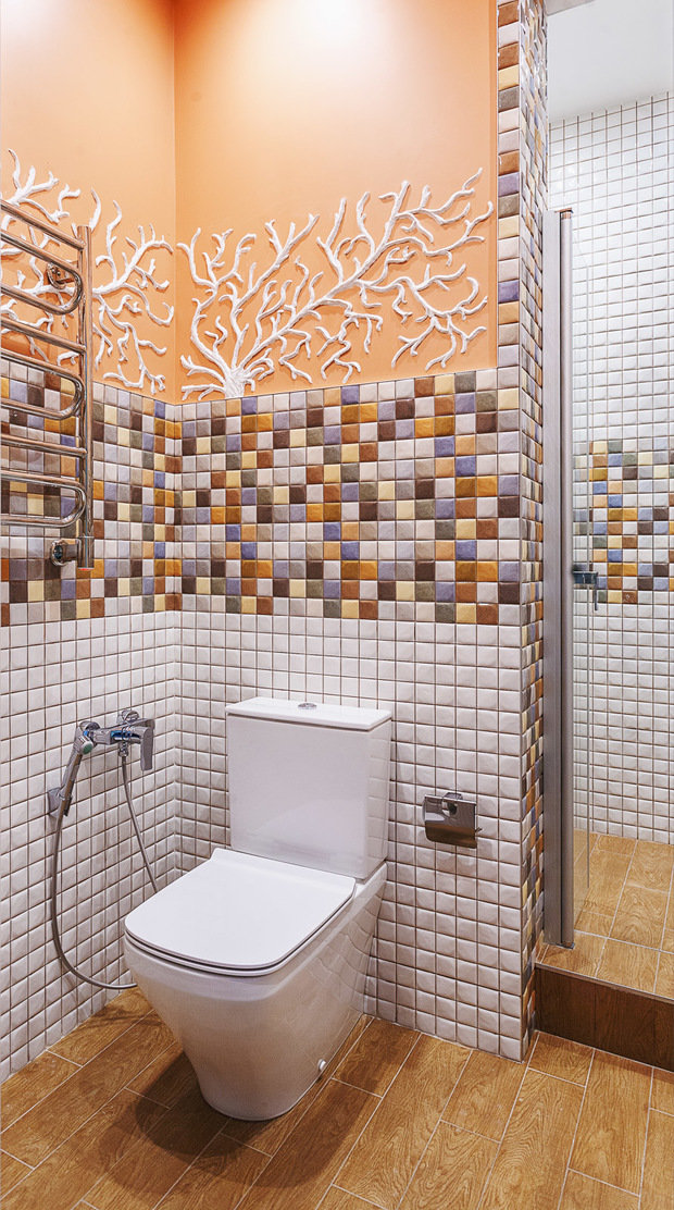 Фотография: Ванная в стиле Современный, Квартира, Проект недели, Москва, Марина Саркисян, Сергей Красюк, новостройка, 4 и больше, Более 90 метров – фото на INMYROOM