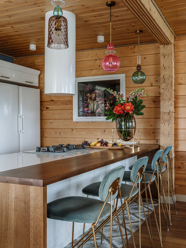 Фотография: Кухня и столовая в стиле Современный, Эклектика, Дом, Проект недели, Дом и дача, Московская область, Истринский район, 4 и больше, Более 90 метров, Яна Ухова – фото на INMYROOM