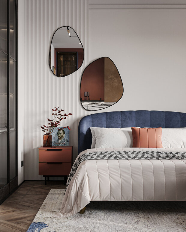 Фотография: Спальня в стиле Современный, Квартира, Студия, Проект дня, Санкт-Петербург, 40-60 метров, VizDiz, Илона Ореховская – фото на INMYROOM