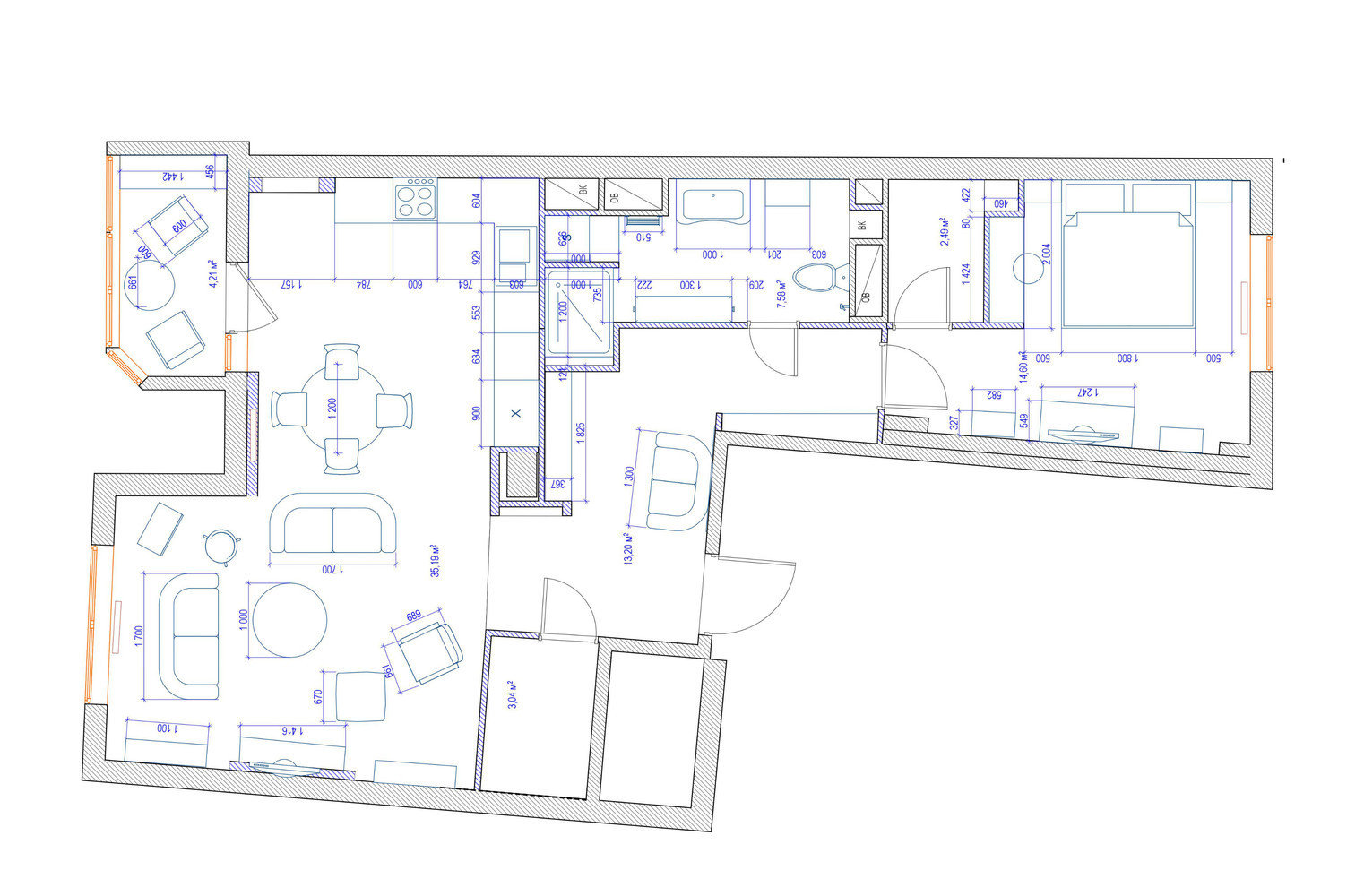 Фотография: Планировки в стиле , Классический, Эклектика, Квартира, Проект недели, Москва, ЖК Мосфильмовский, Светлана Юркова, Монолитный дом, 2 комнаты, 60-90 метров – фото на INMYROOM Фотография: Планировки в стиле , Классический, Эклектика, Квартира, Проект недели, Москва, ЖК Мосфильмовский, Светлана Юркова, Монолитный дом, 2 комнаты, 60-90 метров – фото на INMYROOM