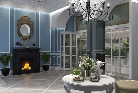 Проект салона цветов в стиле Fusion, 70 м.кв.