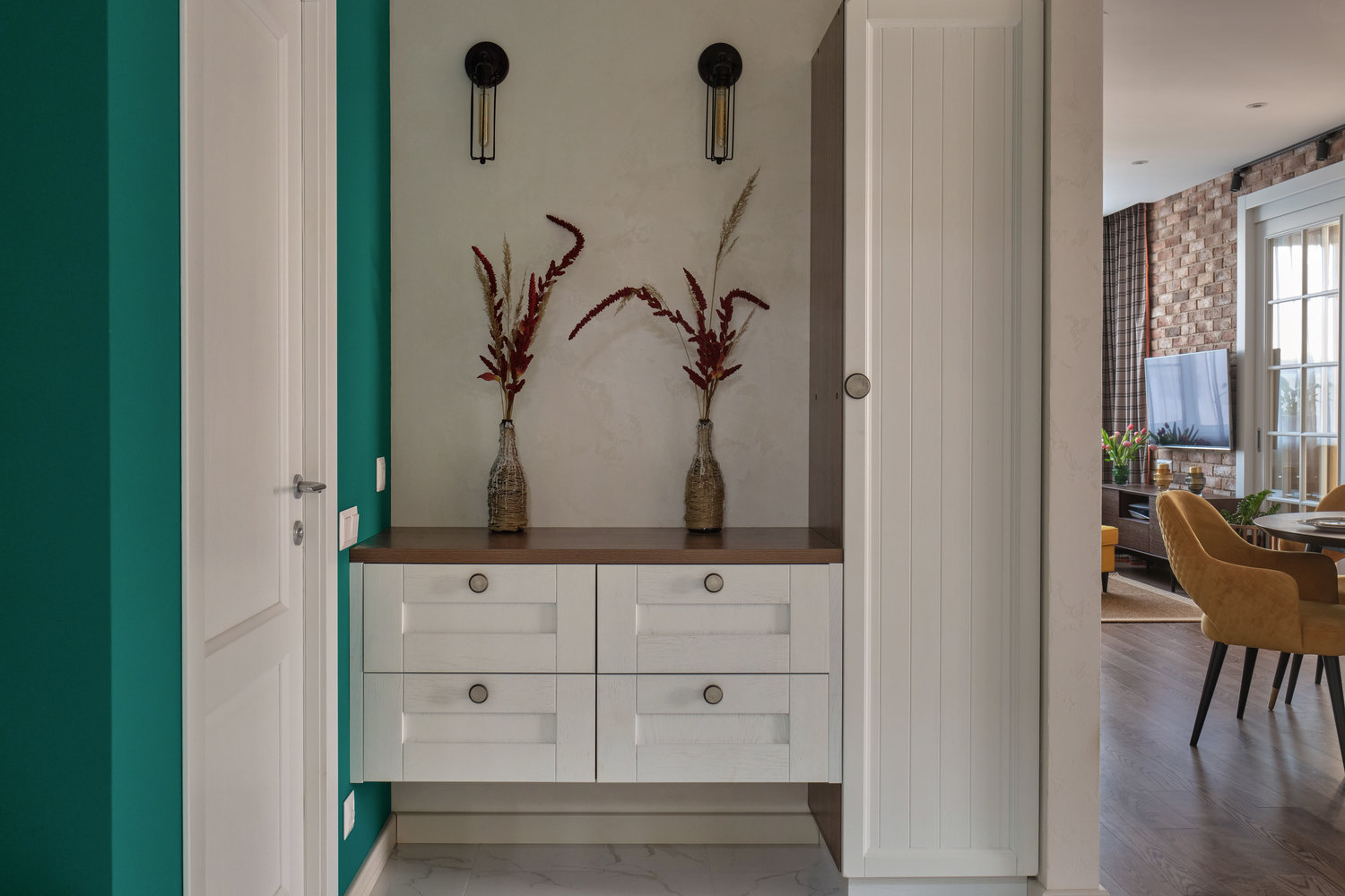 Фотография: Прихожая в стиле Современный, Прованс и Кантри, Квартира, Проект недели, Московская область, 3 комнаты, Более 90 метров, Ольга Долидзе – фото на INMYROOM