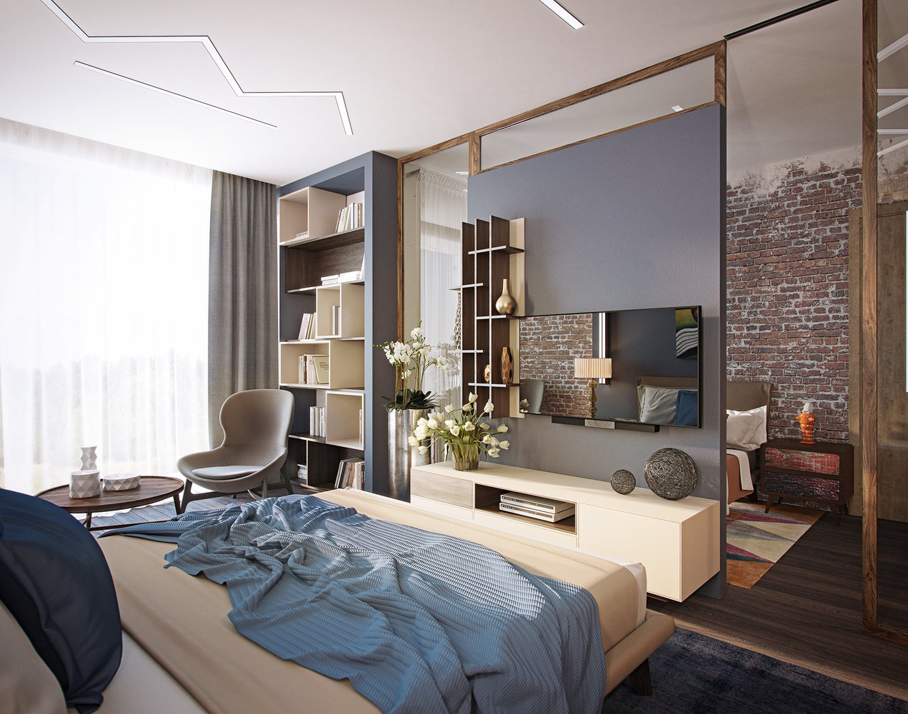 Фотография: Спальня в стиле Современный, Эклектика, Проект недели, Подмосковье, Таунхаус, Дарья Василькова – фото на INMYROOM Фотография: Спальня в стиле Современный, Эклектика, Проект недели, Подмосковье, Таунхаус, Дарья Василькова – фото на INMYROOM