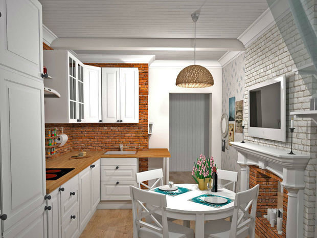 Фото из портфолио Кухня: 12,6 кв.м – фотографии дизайна интерьеров на INMYROOM