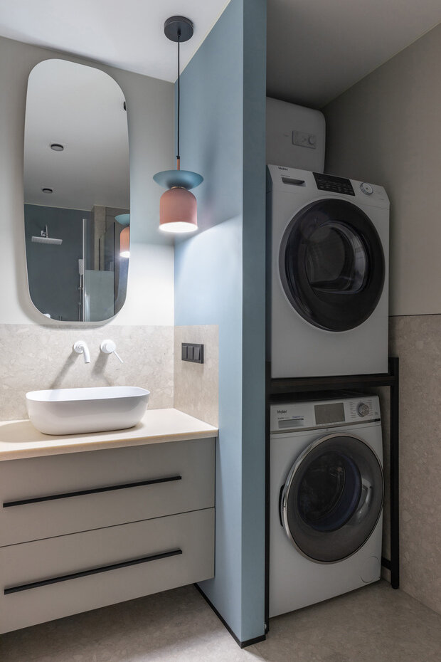 Фотография: Ванная в стиле Современный, Минимализм, Квартира, Проект дня, Самара, Кирпичный дом, 3 комнаты, 60-90 метров, Екатерина Коталевская – фото на INMYROOM