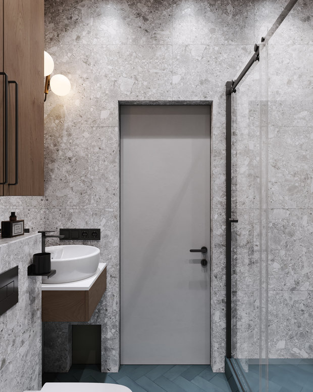 Фотография: Ванная в стиле Лофт, Эклектика, Квартира, Проект недели, Москва, Макс Жуков, To Taste, 3 комнаты, 60-90 метров – фото на INMYROOM