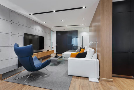 Фотографии реализованного проекта квартиры 90 кв.м  в ЖК Московский квартал