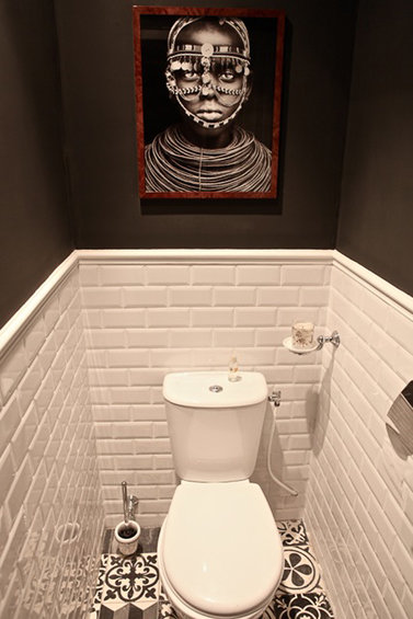 Фотография: Ванная в стиле Современный, Малогабаритная квартира, Квартира, Дома и квартиры, Переделка, Париж – фото на INMYROOM