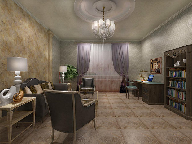 Фото из портфолио Дизайн кабинета. – фотографии дизайна интерьеров на INMYROOM