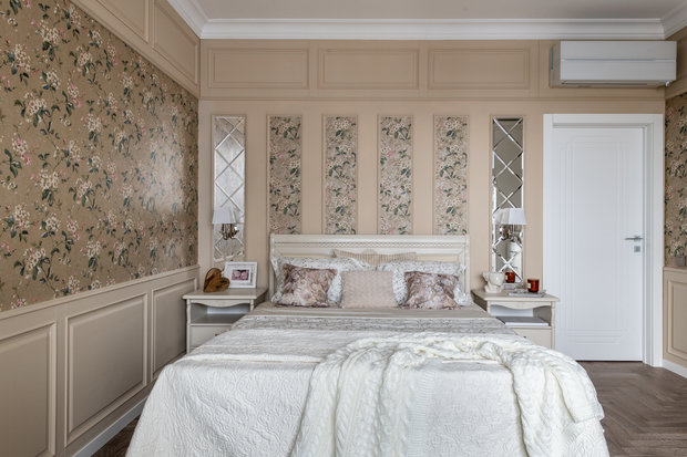 Фотография: Спальня в стиле Прованс и Кантри, Квартира, Проект недели, Москва, 3 комнаты, Более 90 метров, Sella Interior and Design, Светлана Цисвилер – фото на INMYROOM