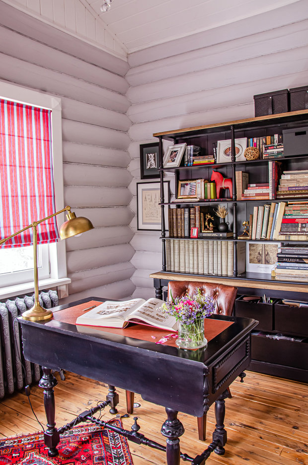 Фотография: Кабинет в стиле Прованс и Кантри, Эклектика, Дом, Проект недели, Дом и дача, Московская область, 4 и больше, Более 90 метров, Ирина Осипова – фото на INMYROOM