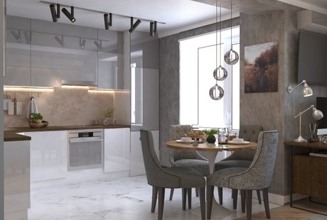 Студия в эко-стиле. 33м²