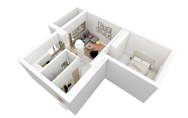 Фото из портфолио Квартира в скандинавском стиле – фотографии дизайна интерьеров на INMYROOM