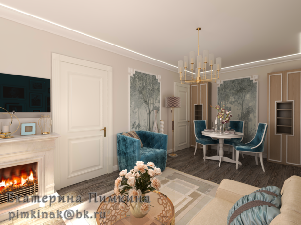 Фото из портфолио Благородная классика – фотографии дизайна интерьеров на INMYROOM
