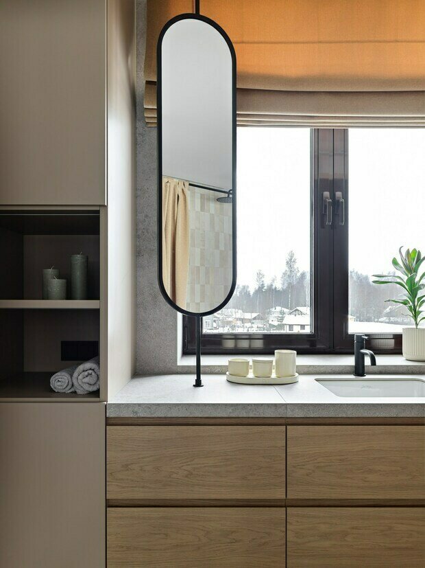 Фотография: Ванная в стиле Современный, Минимализм, Дом, Проект дня, Дом и дача, Ленинградская область, 4 и больше, Более 90 метров, Анара Беркалиева – фото на INMYROOM