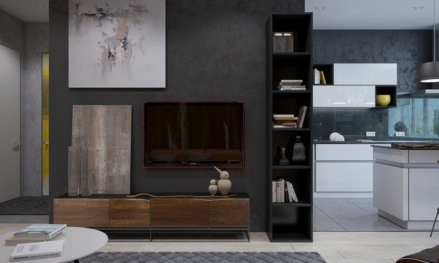 Фото из портфолио Мягкий брутализм – фотографии дизайна интерьеров на INMYROOM