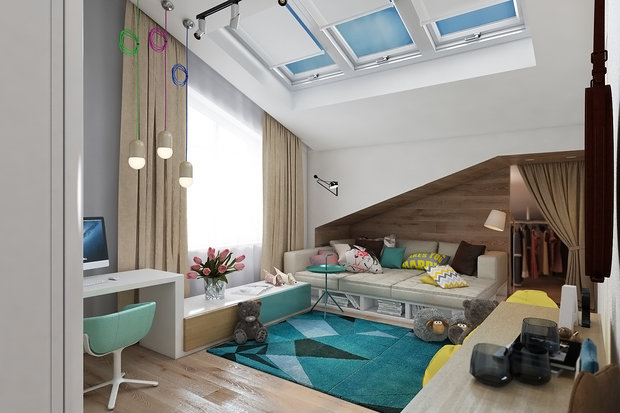 Фото из портфолио Современная детская – фотографии дизайна интерьеров на INMYROOM
