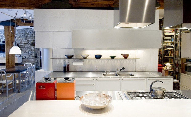 Фотография: Кухня и столовая в стиле Лофт, Квартира, Дома и квартиры, Проект недели – фото на INMYROOM