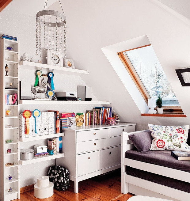 Фотография: Детская в стиле Скандинавский, Мансарда, Гид, Дом и дача, Фазенда, Павел Алексеев, идеи для мансарды, Ruetemple, Анна Шаркунова – фото на INMYROOM